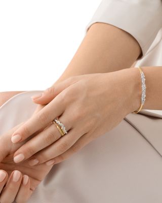 18K Yellow Gold Marrakech Diamond Three Strand Crossover Ring