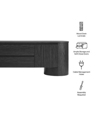 Duval 71 Inch Oval TV Cabinet