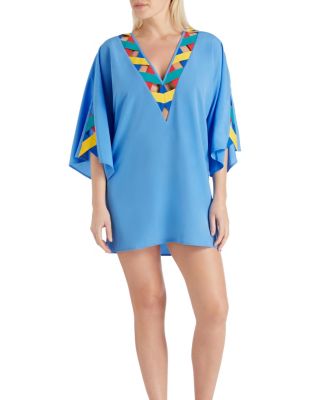  Mallorca Cross Bandage Cover-up Tunic Dress