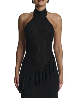 Knit Sleeveless Flare Maxi Dress