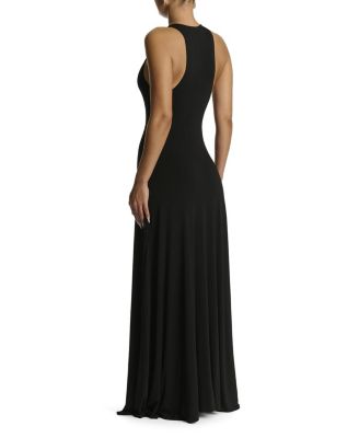 Smooth Racerback Flare Maxi Dress