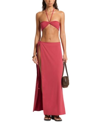 Wynn Side Tie Swim Cover Up Maxi Skirt