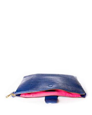 Layla Embossed Leather Laptop Case