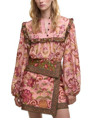 Floral Blouson Sleeve Blouse