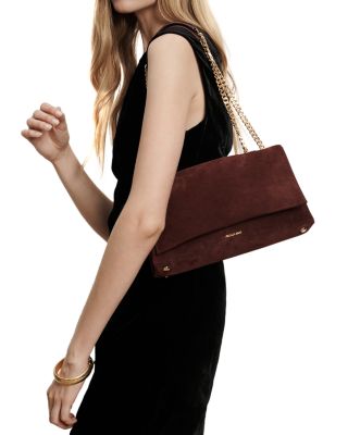 Suede Wedge Bag