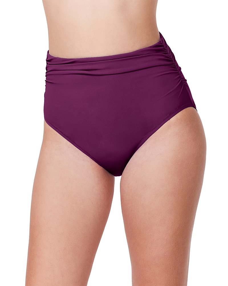 Profile By Gottex Tutti Frutti Shirred High Waist Bikini Bottom