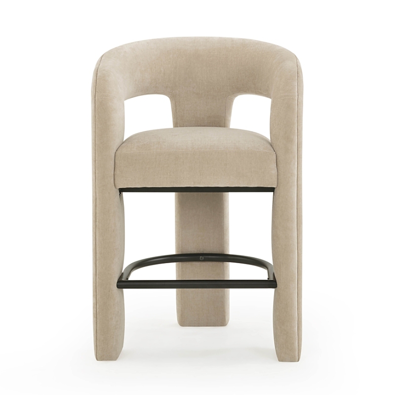 Tov Furniture Malone Performance Chenille Counter Stool In Brown