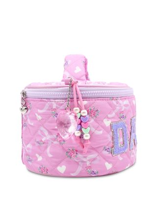 Girls' Dance Quilted Round Train Case
