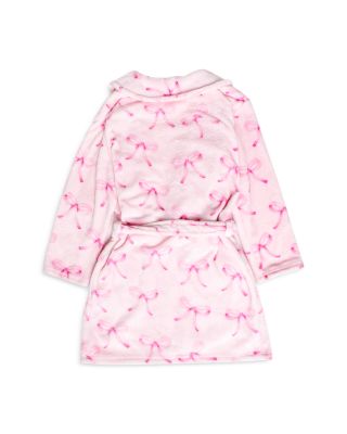 Girls' Bow Printed Bath Robe - Big Kid