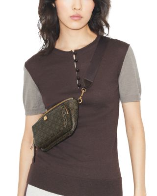 T Monogram Coated Canvas Belt Bag