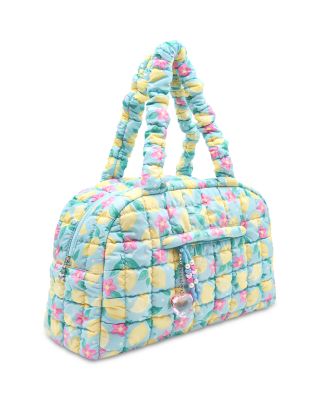 Girls' Lemon Floral Scrunch Duffle Bag