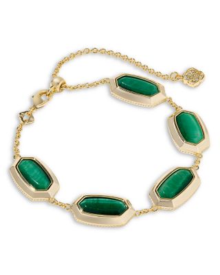 Elaina Stone Bezel Chain Bracelet