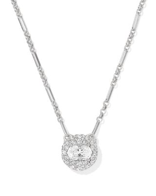 Bella Crystal Pendant Necklace, 16"-19"