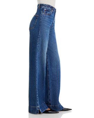 The Slice High Rise Flare Wide Leg Jeans in Headliner