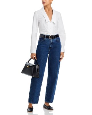 The Neat High Rise Barrel Jeans in Lavish