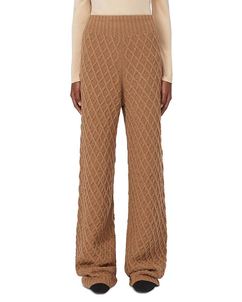 Max Mara Pevera Camel Wool Knit Pants