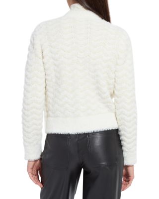 Ivanna Zip Crewneck Cardigan Sweater
