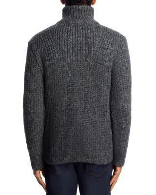 Ribbed Zipper Cardigan