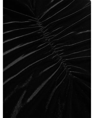 Nara Ruched Velvet Midi Dress