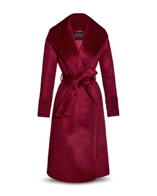 Suri Shawl Collar Long Wrap Coat