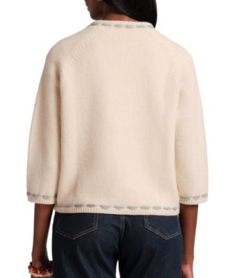  Blanket Stitch Border Cardi Coat