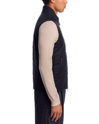 Wool Channel Quilt Travel Vest