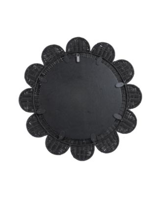 Coralie Rattan Round Mirror
