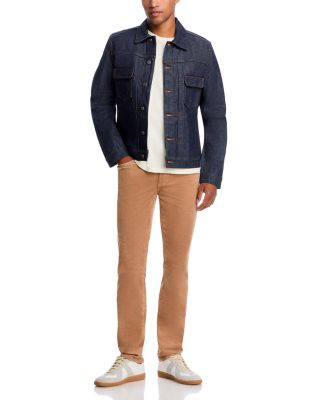 Brando Slim Fit Needle Cord Pants in Khaki