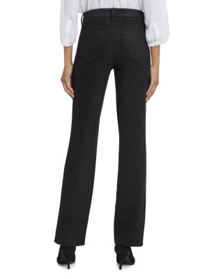 Marilyn Faux Suede High Rise Straight Jeans