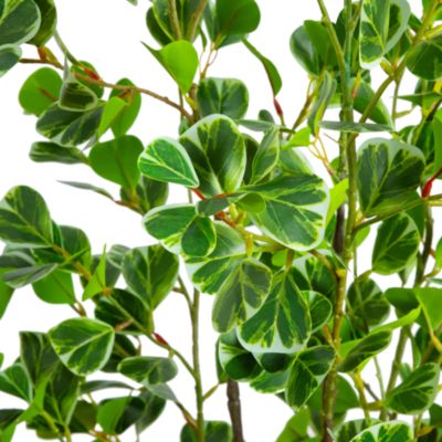 5' Artificial Heart Shaped Ficus Leaf Tree