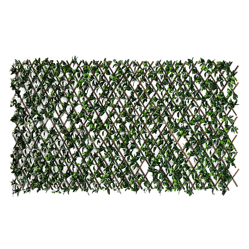 Nearly Natural 40in X 80in. Green Gardenia Expandable Privacy Fence Screen Artificial Plant In Green