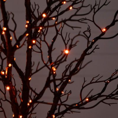 7' Pre-Lit Halloween Minimalist Twig Artificial Fall Tree