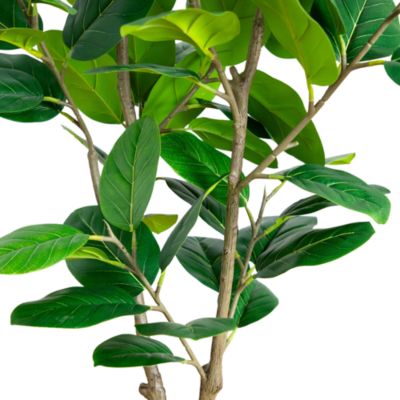 4&#39; Artificial Audrey Ficus Tree in Rustic Decorative Planter