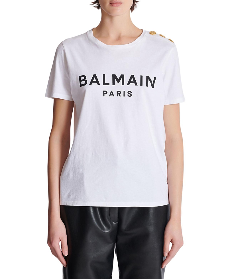 Balmain Paris Print In White