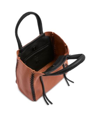 Caramel Mini Leather Tote