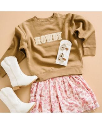 Girls' Howdy Patch Sweatshirt - Baby, Little Kid