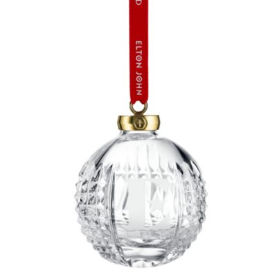 Elton John Crystal "E" Icon Ornament
