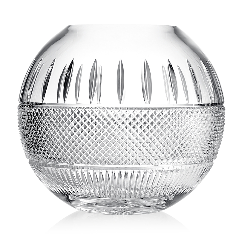 Waterford Mastercraft Irish Lace Rose Bowl 12 In Transparent