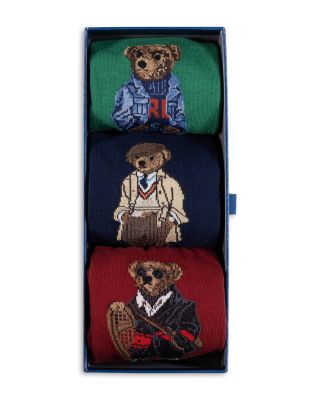 Assorted Bears Socks Gift Box, Pack of 3