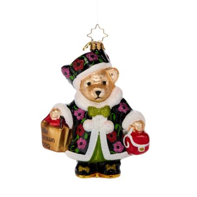 Glass Bear Ornament