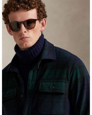 Plaid Knit Flannel Overshirt