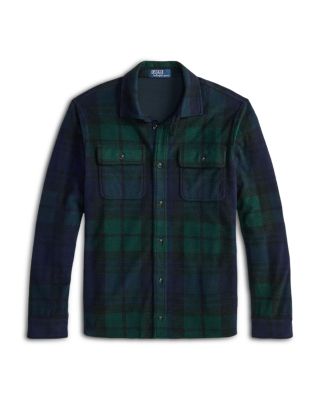 Plaid Knit Flannel Overshirt