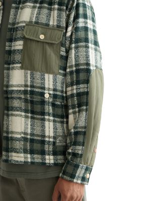 Relaxed Fit Button Front Shirt Jacket