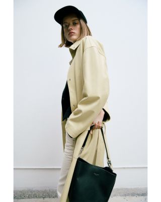 Rue Leather Trench Coat