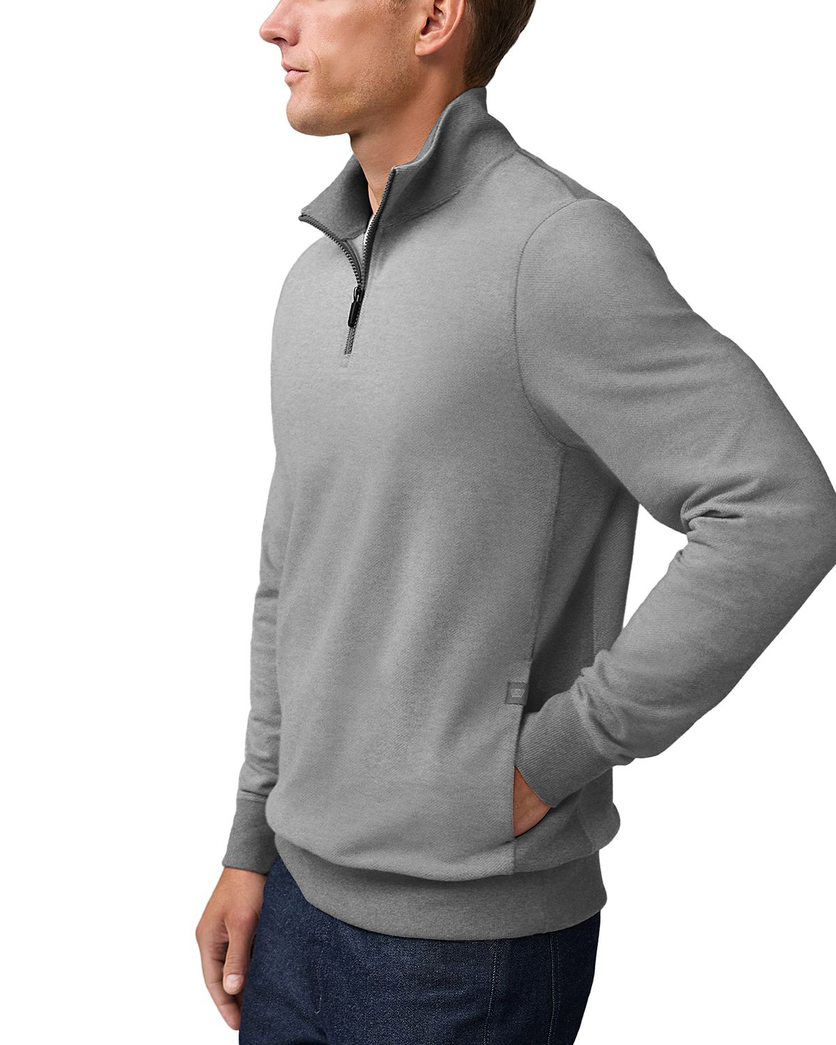 Mack Weldon Ace Relaxed Fit Quarter Zip Sweater