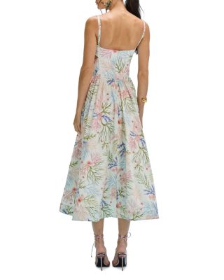 Seaweed Flutter Midi Dress