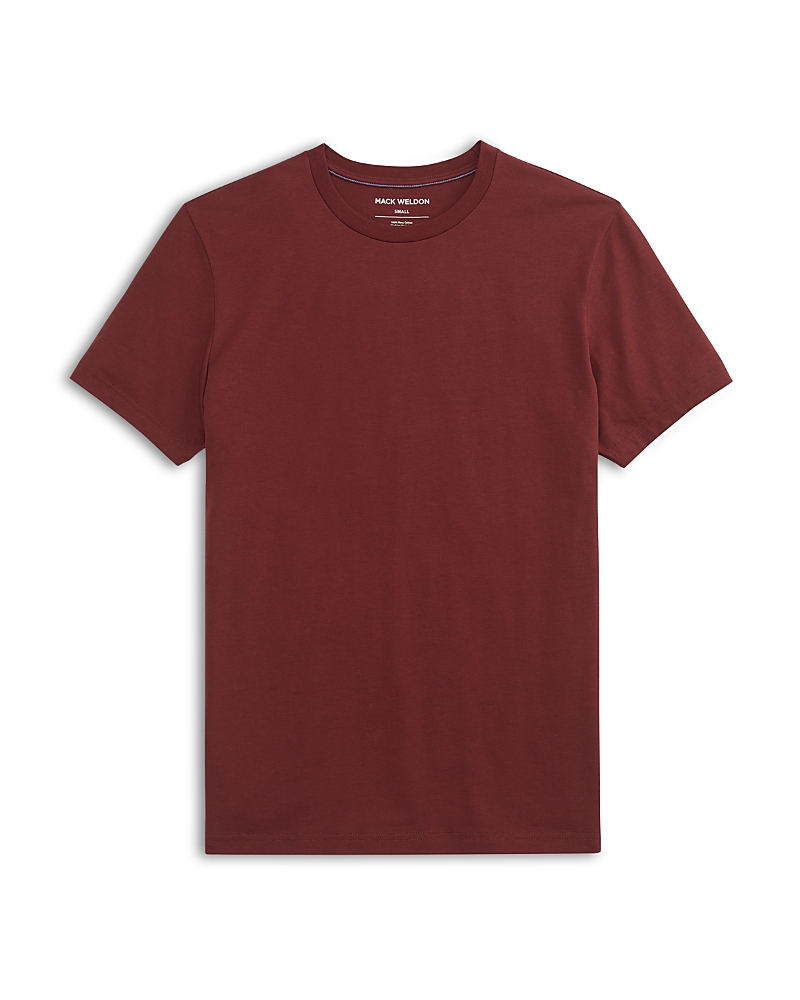 Mack Weldon Slim Fit Crewneck Tee In Burgundy