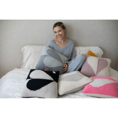 Dual Hearts Cushion Pillow, 16&amp;quot; x 16&amp;quot;