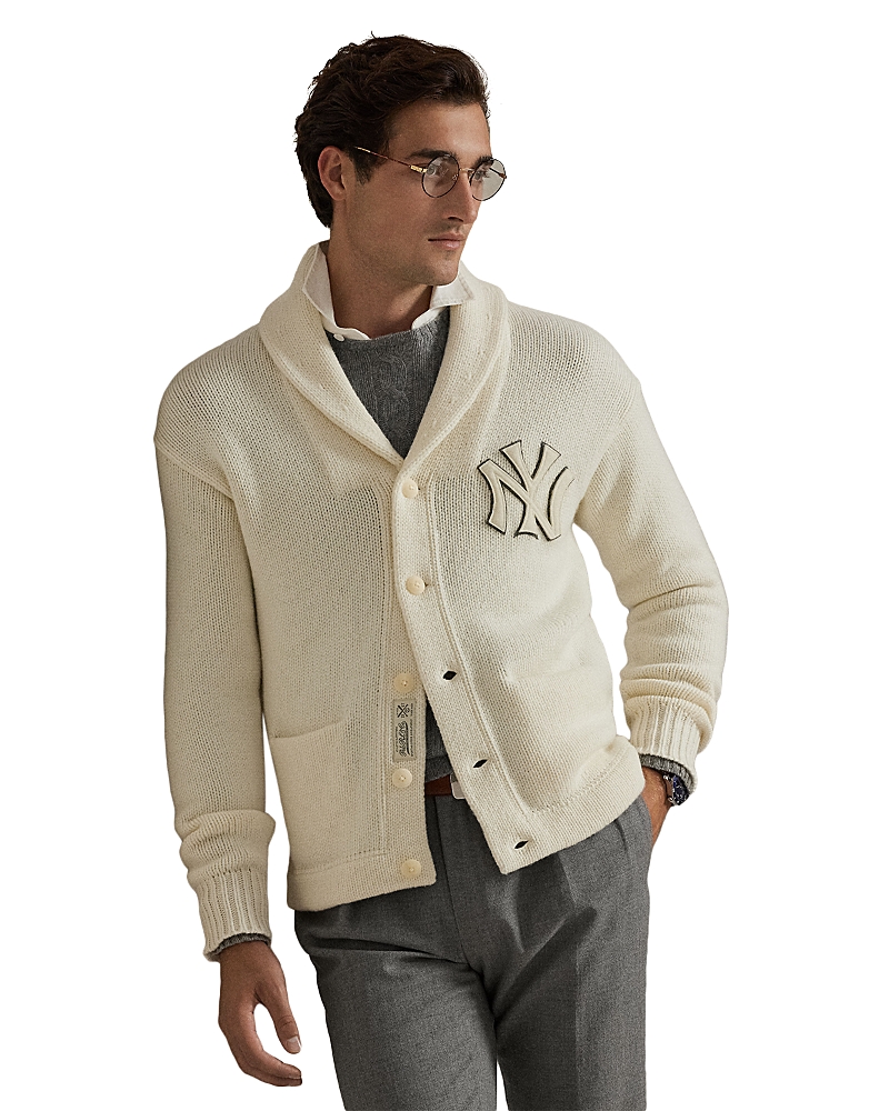 Polo Ralph Lauren Unisex Yankees Cardigan In White
