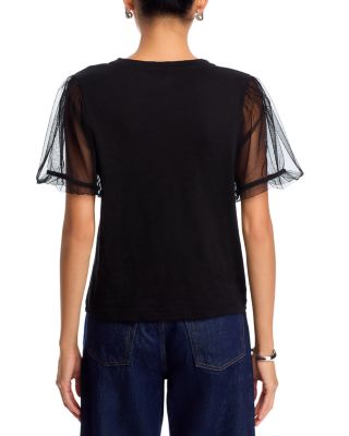 Justine Mesh Sleeve Top 